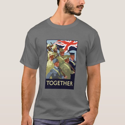 Samen - Brits rijk WW2 T-shirt (Voorkant)