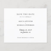 Samen budgetteren foto bruiloft save the date flyer (Achterkant)