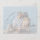 Samen budgetteren foto bruiloft save the date flyer (Voorkant)