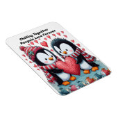 Samen chillen: Pinguïn Love Forever Sticker Magneet (Rechterzijde)