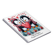 Samen chillen Pinguïn Love Forever Valentijn' Notitieboek (Rechterzijde)