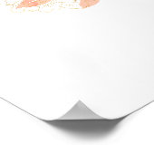 Samen Citaat met Koraalbladeren die gepersonalisee Poster (Hoek)