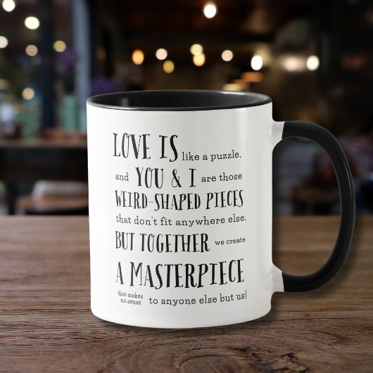 Samen Creëer Een Meesterwerk - Love Quote Mok