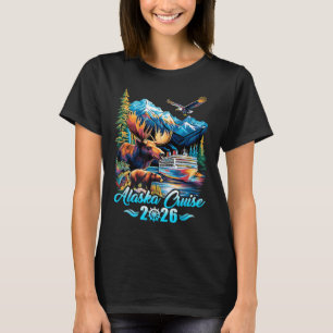 Samen cruisen Alaska 2026 Cruiseschip Alaska V T-shirt
