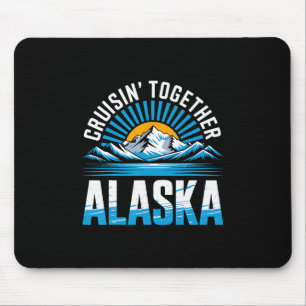 Samen cruisen Alaska cruiseschip vakantie Muismat