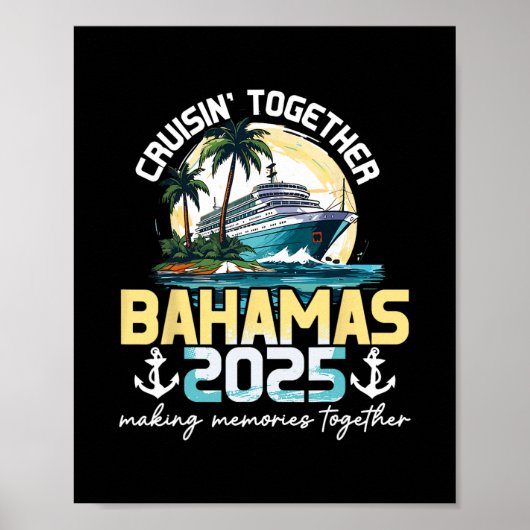 Samen cruisen Bahama's 2025 Reis Poster (Voorkant)