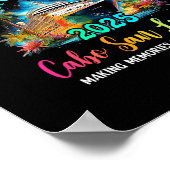 Samen cruisen Cabo San Lucas 2025 Gezinsreis Poster (Hoek)