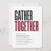 Samen Danken Oogstdiner Kaart (Voorkant)