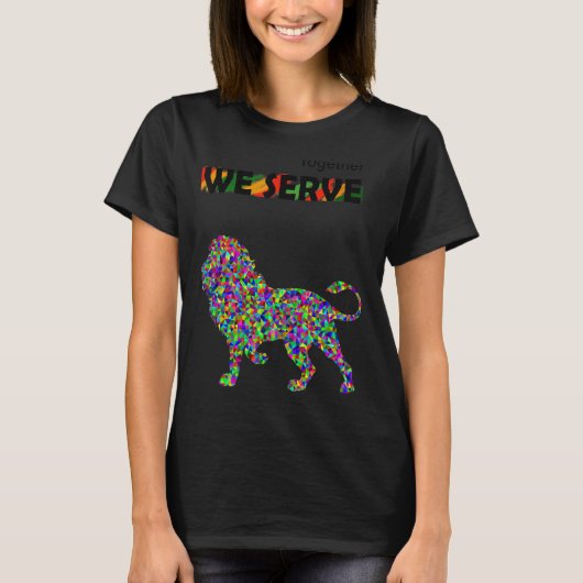 Samen dienen we Lion T-shirt (Voorkant)