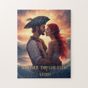 Samen door elk Storm romantische piraat Legpuzzel