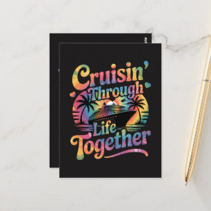 Samen door het leven cruisen briefkaart