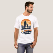 Samen door het leven lopen vader en zoon t-shirt (Voorkant volledig)