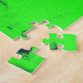 Samen, een digitale abstracte originele schilderin legpuzzel (Zijkant)