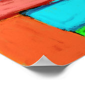 Samen, een digitale abstracte originele schilderin poster (Hoek)