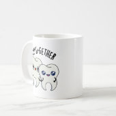 Samen een grappige tandenwoordspeling koffiemok (Voorkant links)