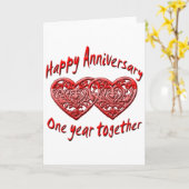 Samen één jaar kaart (Gele Bloem)