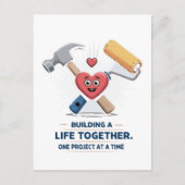 Samen een leven opbouwen | Schattig doe-het-zelf k Briefkaart (Voorkant)