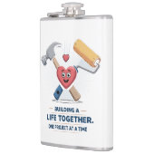 Samen een leven opbouwen | Schattige DIY paar thui Heupfles (Links)