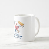 Samen een leven opbouwen | Schattige DIY paar thui Koffiemok (Voorkant rechts)