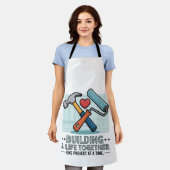 Samen een leven opbouwen | Schattige doe-het-zelf- Schort (Gedragen)