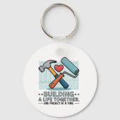 Samen een leven opbouwen | Schattige doe-het-zelf- Sleutelhanger (Achterkant)