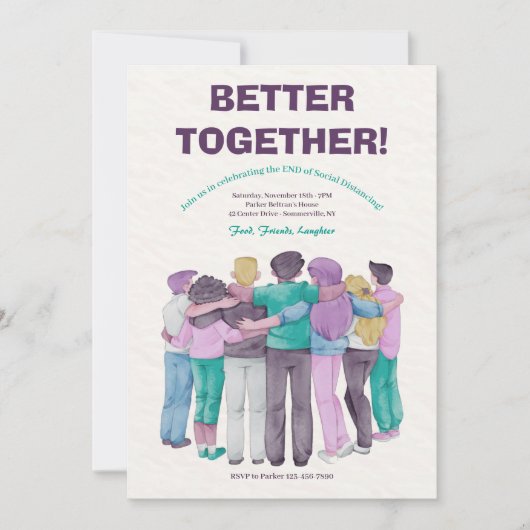 Samen eens meer Uitnodiging (Voorkant)