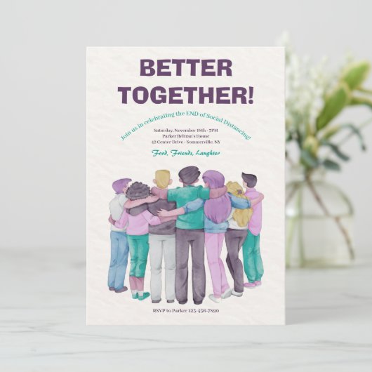 Samen eens meer Uitnodiging (Staand voorkant)