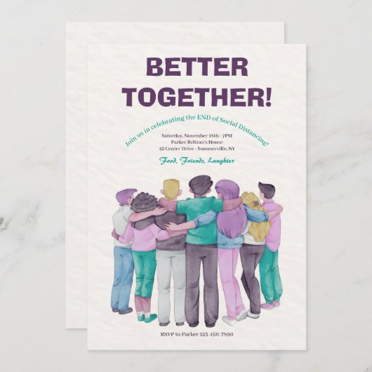 Samen eens meer Uitnodiging (Voorkant / Achterkant)