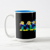 Samen Emoji's Tweekleurige Koffiemok (Links)