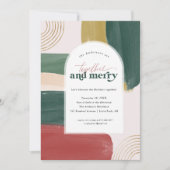 Samen en samen | Moderne kerstfeestdag Kaart (Voorkant)