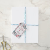 Samen en vrolijke vakantiegroenvoorziening cadeaulabel (Met Touw)