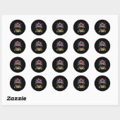 Samen F-caw-f Leuke Raven Meme Valentijnsdag Koppe Ronde Sticker (Vel)