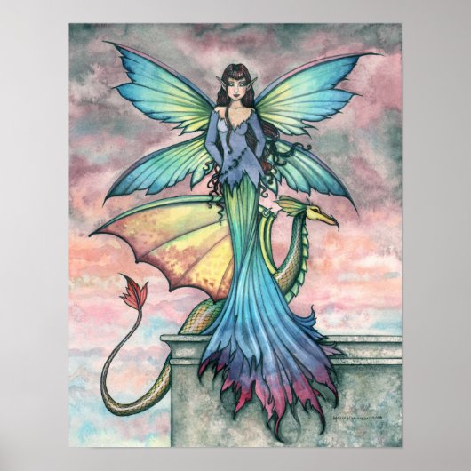 Samen Fairy Dragon Kunstprint Poster (Voorkant)
