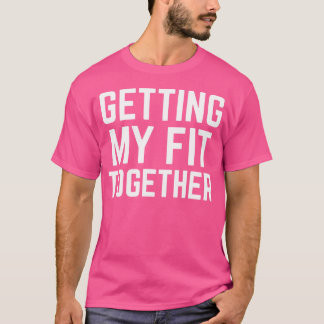 Samen fit worden Workout Gym Lifting Gewichten C T-shirt