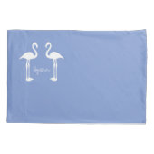 Samen Flamingo Koppel Kussenhoes (Achterkant)