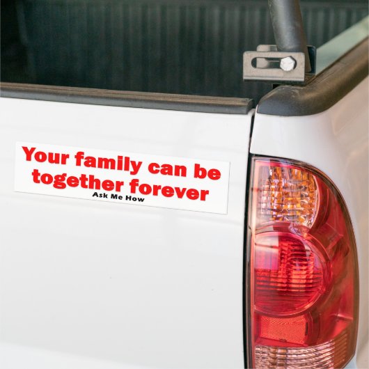 Samen Forever Bumpersticker (Op Truck)