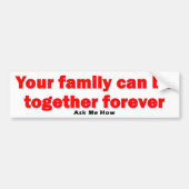 Samen Forever Bumpersticker (Voorkant)