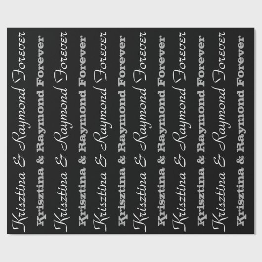Samen Forever Cadeaupapier (Vlak)