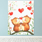 Samen Forever Canvas Afdruk (Insitu (Houten vloer))