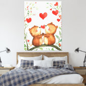 Samen Forever Canvas Afdruk (Insitu (Slaapkamer))