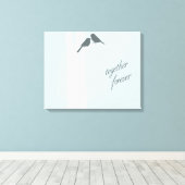 Samen Forever Canvas Afdruk (Insitu (Houten vloer))