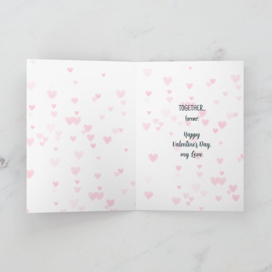 Samen Forever Cats Valentijn Feestdagen Kaart (Binnen)