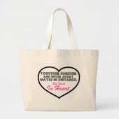 Samen Forever en nooit uit elkaar....... Grote Tote Bag (Voorkant)