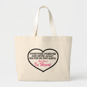 Samen Forever en nooit uit elkaar....... Grote Tote Bag