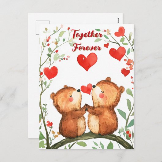 Samen Forever Feestdagenkaart (Voorkant / Achterkant)