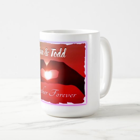 Samen Forever geparafeerd Koffiemok (Voorkant rechts)