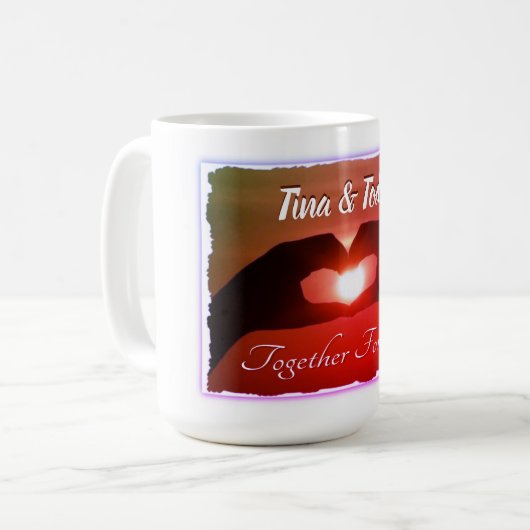 Samen Forever geparafeerd Koffiemok (Voorkant links)