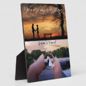 Samen Forever: Gepersonaliseerd twee Jubilea van d Fotoplaat (Zijkant)