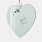 Samen Forever Keramisch Ornament (Links)