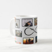 Samen Forever Photo Collage Coffee Mok (Voorkant links)